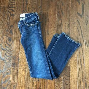 abercrombie kids Girls 12 Slim Boot Cut Dark Washed Vintage Jeans